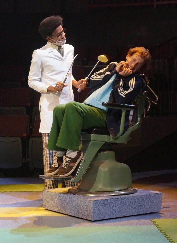 Photo of Alexander at the dentist.