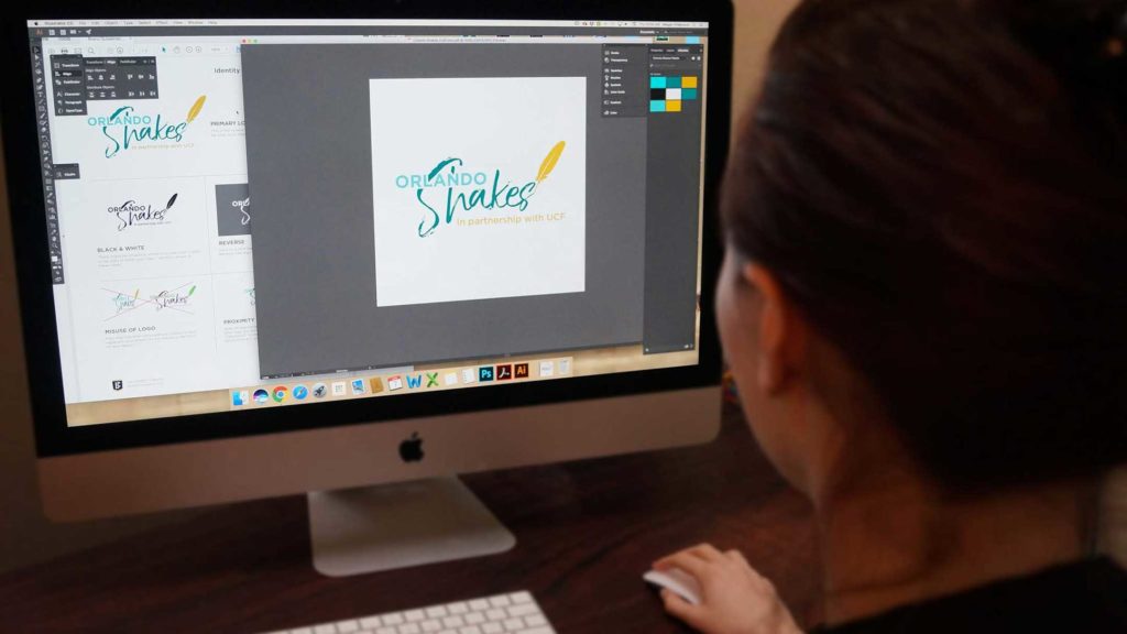 Viewing new Orlando Shakes Logo and Brand