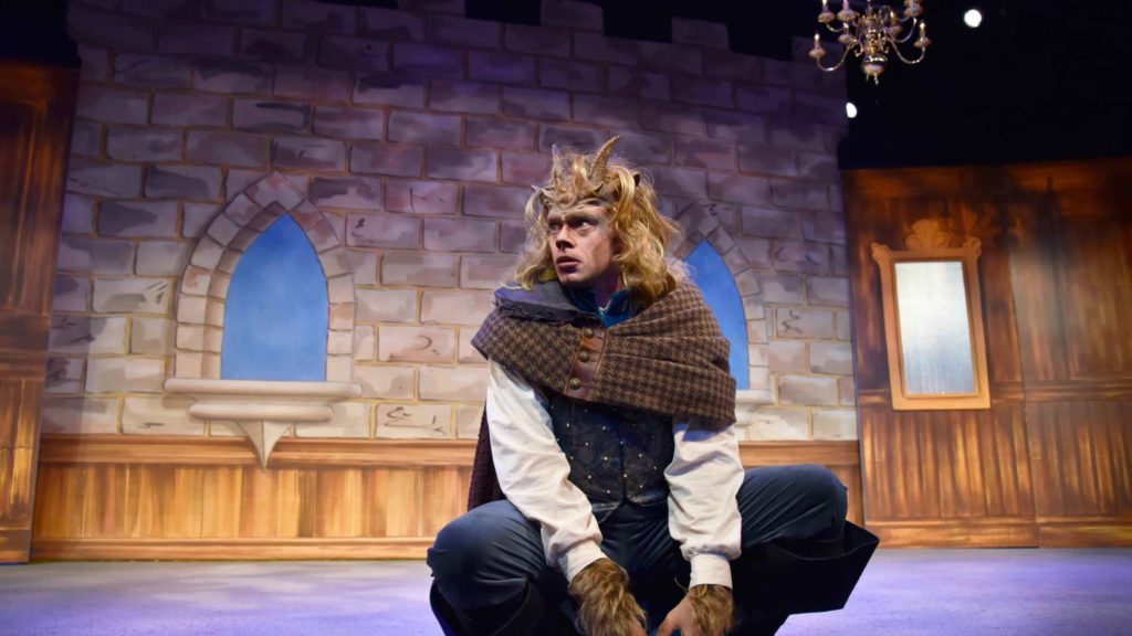 James Putnam as the Beast in Beauty and the Beast at Orlando Shakes